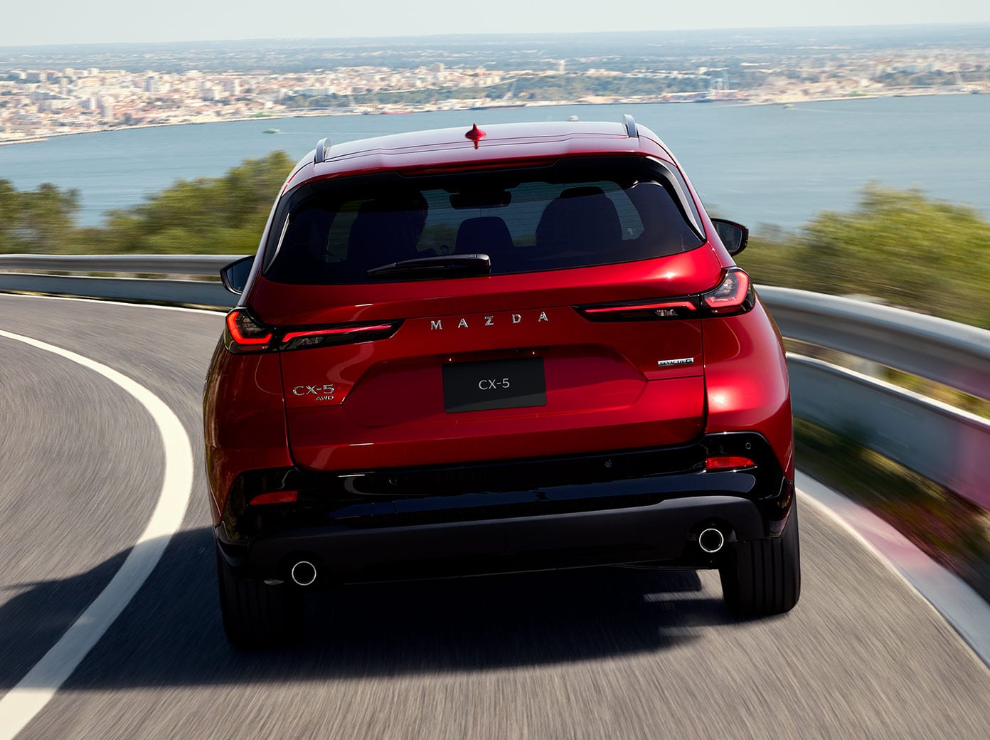 Mazda cx5 camioneta roja cajuela v1